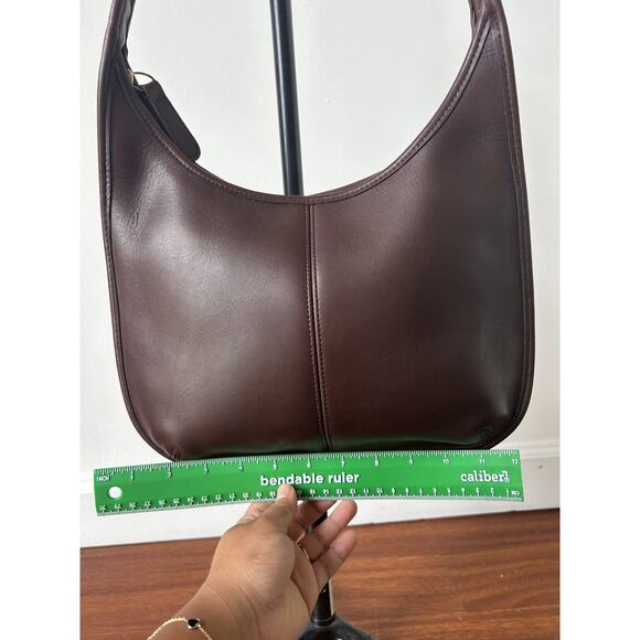 Vintage Y2K 90s Coach Shoulder Bag 9025 Ergo Zip Mahogany Brown No HangTag 1998 - Picture 14 of 16